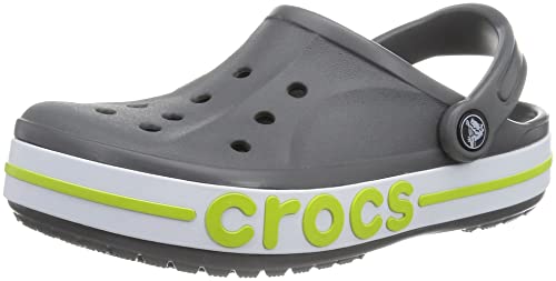 Crocs Unisex-Adult Bayaband Slate Grey/Lime Punch 8 Uk Men/ 9 Uk Women (M9W11) Sandal 205089