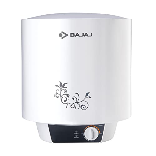 Bajaj New Shakti Neo 10L Metal Body 4 Star Water Heater With Multiple Safety System, White