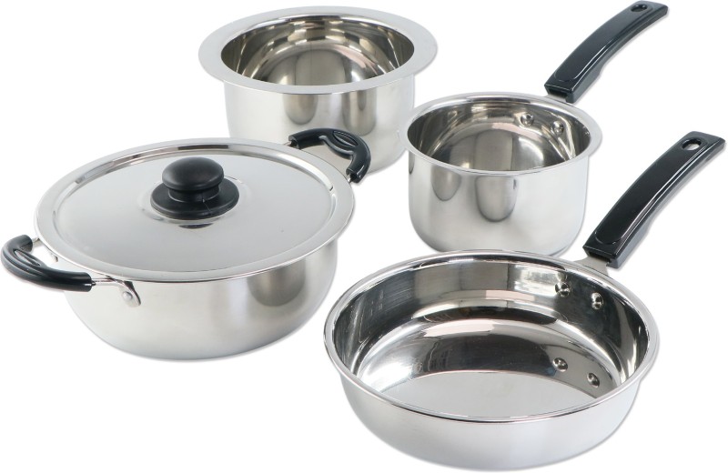 Flipkart Smartbuy Cookware Set(Steel, 4 – Piece)