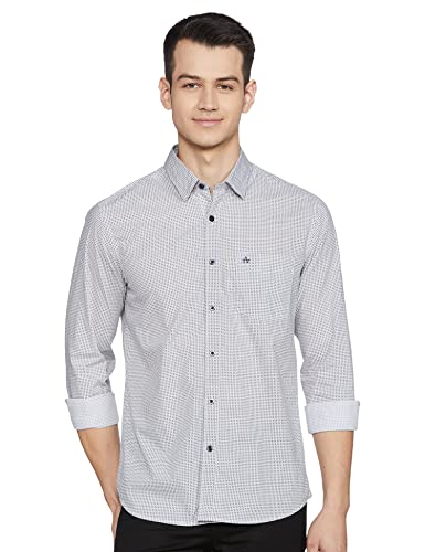 Arrow Men’S Slim Shirt (Asacsh1316_Dark Blue 44)