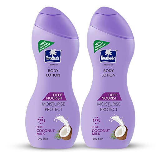Parachute Advansed Body Lotion Deep Nourish, With Pure Coconut Milk, 100 % Natural, Dry Skin Moisturizer, Winter Body Lotion, 250 Ml (Pack Of 2)