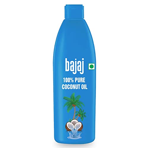 Bajaj 100% Pure Coconut Oil 600Ml, Clear, (Cno 600)