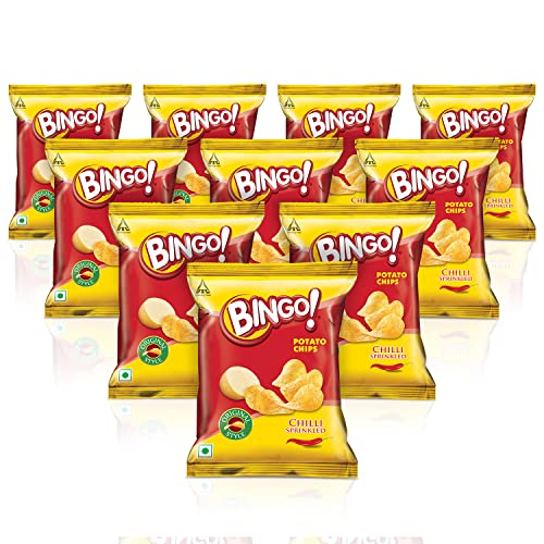 Bingo! Original Style Chilli Potato Chips, 450G (Pack Of 10)