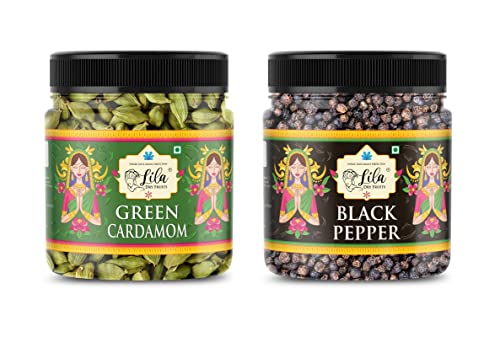 Lila Dry Fruits Elite Aroma Whole Cardamom Green Big 8mm Bolt And Black