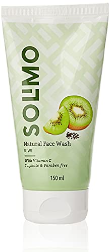 Amazon Brand – Solimo Kiwi Seed Face Wash, 150Ml